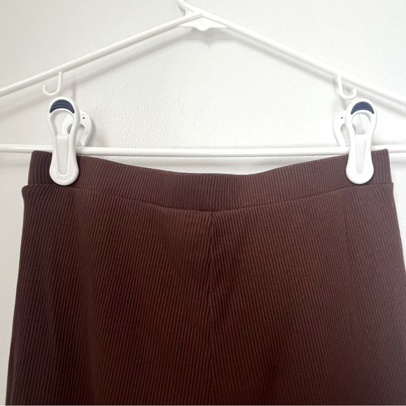 Naked Wardrobe Brown Full Length Pull-on Leggings Women's Medium - Picture 9 of 11